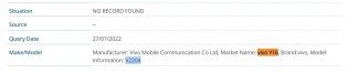 Confirmation of the model names for the vivo Y02s and Y16