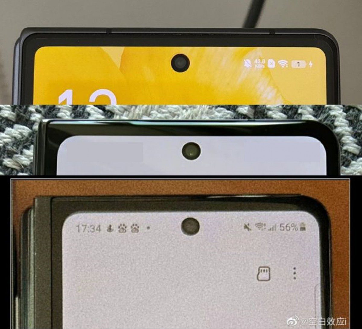   vivo X Fold (top) 