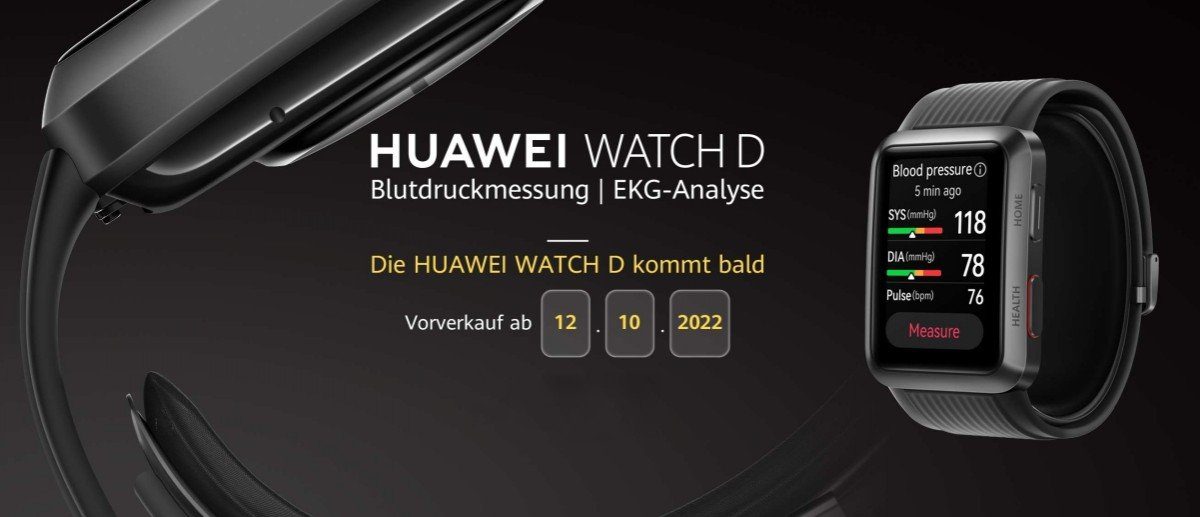 Huawei Watch D finally arrives in Europe, sales begin on October 12