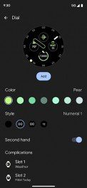 Google Pixel Watch app interface