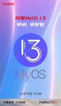 nubia Z50 and MyOS 13 teasers