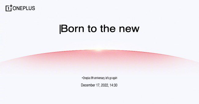 OnePlus event poster (machine translated from Chinese)