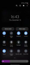 Home screen, notification shade, settings menu